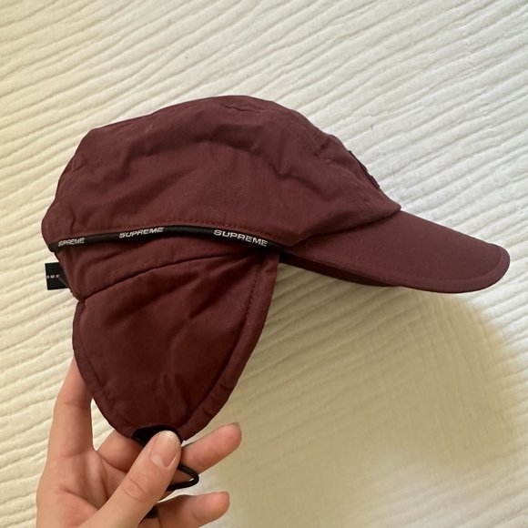 Supreme Packable Earflap Camp Cap - Burgundy - Picture 5 of 7